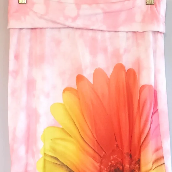 🌴 Justice Gerbera Daisy Flower 🌼 Maxi Skirt - Picture 2 of 6